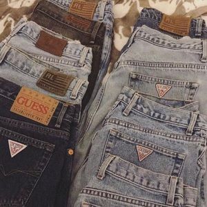 Vintage Ralph Lauren and Guess jeans